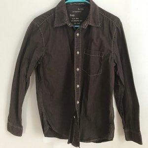 GAP brown buttondown